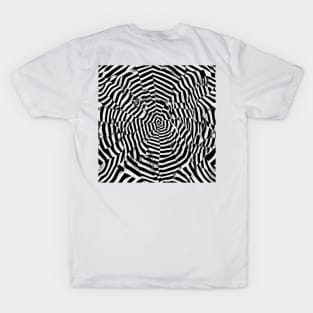 The optical perdition of black and white T-Shirt